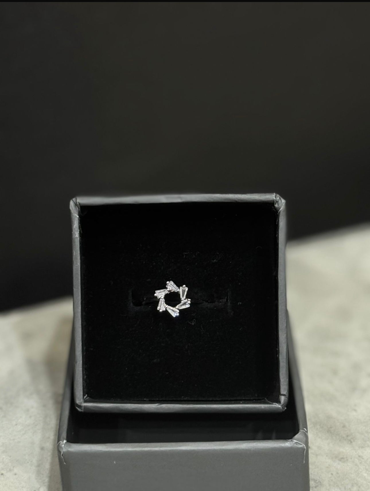 Silver Glow Ring
