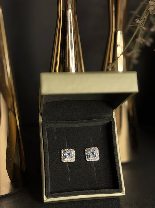 Crystal Crown Studs