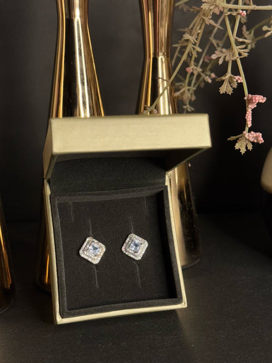 Crystal Crown Studs